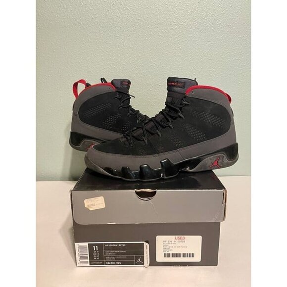 Air Jordan 9 Retro 302370-005 Charcoal 2010 sz 11 pre-Owned main image 11